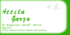 attila garzo business card